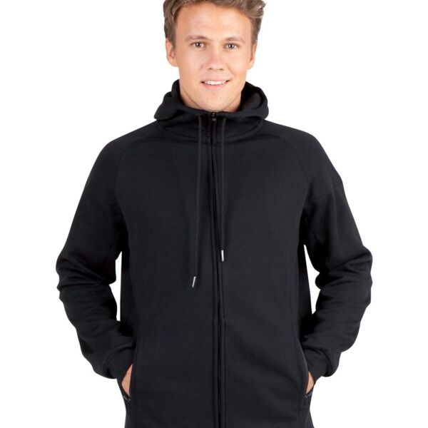 Mens 320gsm Soft Cotton/Bonded Polar Fleece Hoodie Thumbnail
