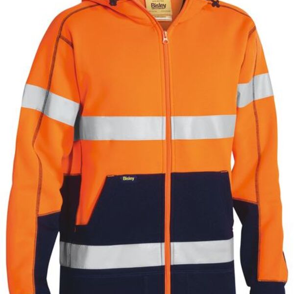 Taped Hi Vis Fleece Hoodie Thumbnail