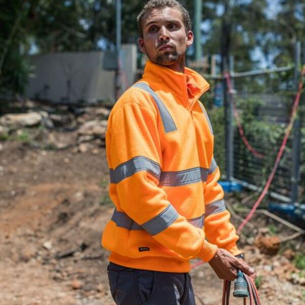 X Taped Hi Vis 1/4 Zip Pullover Thumbnail