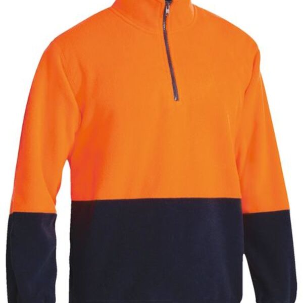 Hi Vis Polar fleece Zip Pullover  Thumbnail