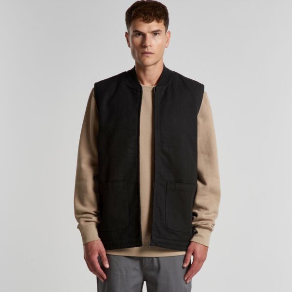 5528 Mens Canvas Heavy Vest Thumbnail
