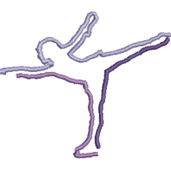 Figure Skater 74x64mm Thumbnail