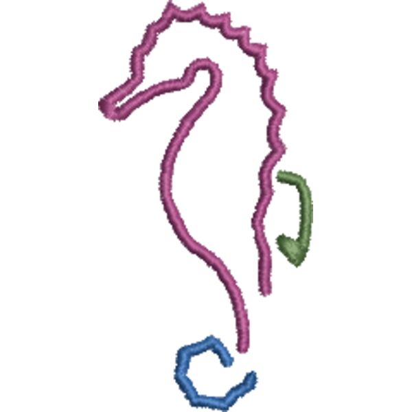 Sea Horse 33x64mm Thumbnail