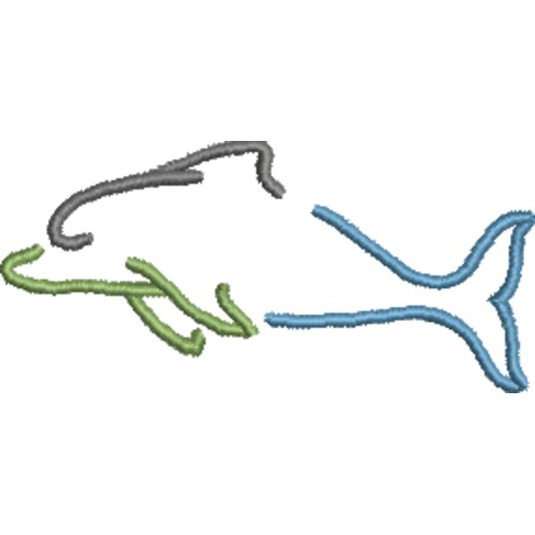 Dolphin 76x36mm Thumbnail