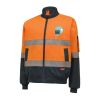 Hi-Visibility 2Tone Bomber Jacket With Hoop Tape Thumbnail